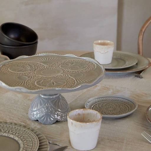 Costa Nova - Cristal Grey Bread plate - Limolin 