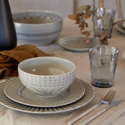 Costa Nova - Cristal Grey Salad/dessert plate - Limolin 