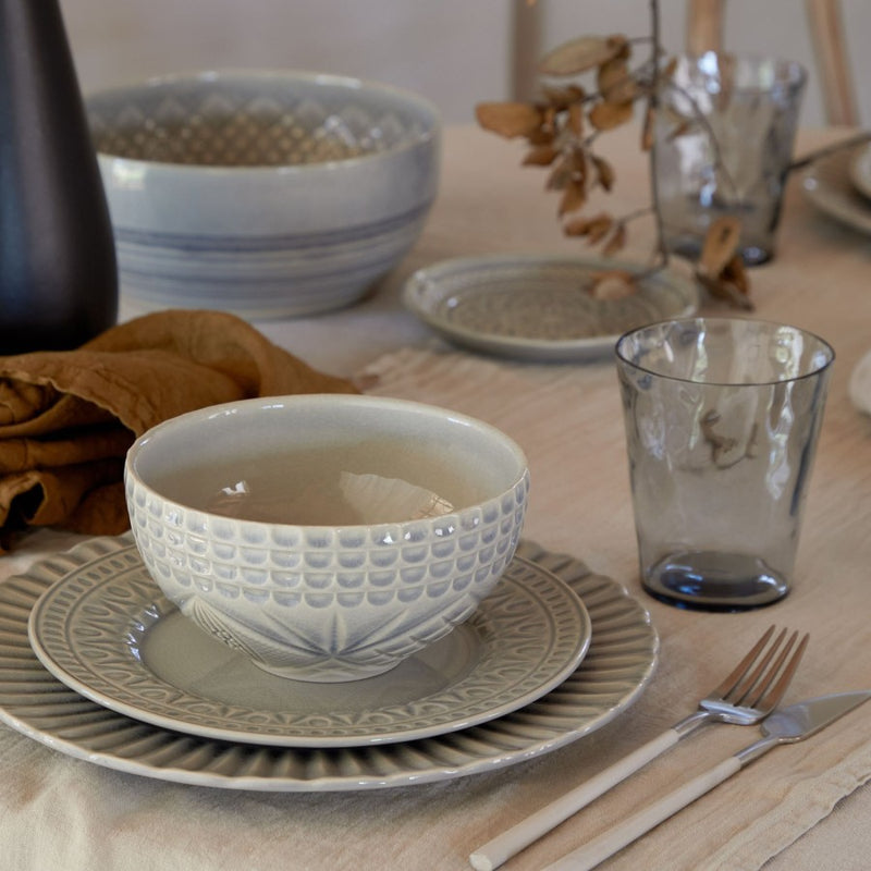 Costa Nova - Cristal Grey Salad/dessert plate - Limolin 