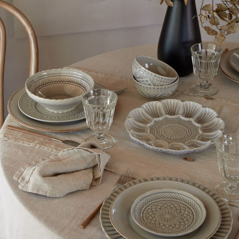 Costa Nova - Cristal Grey Salad/dessert plate - Limolin 