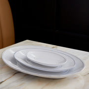 Costa Nova - Friso White Oval Platter - Limolin 