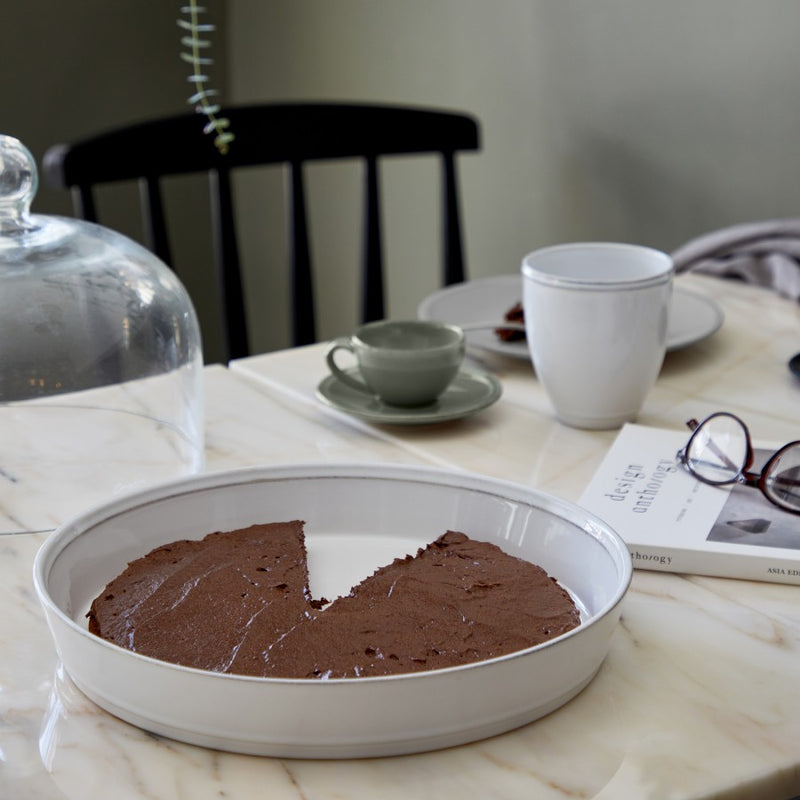 Costa Nova - Friso White Pie dish - Limolin 