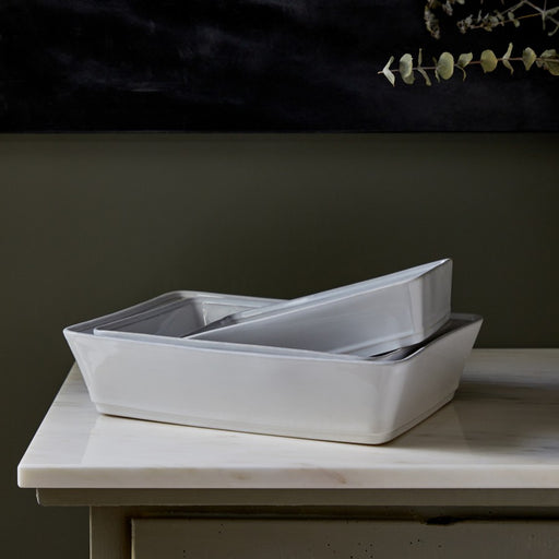 Costa Nova - Friso White Rectangle Baker - Limolin 