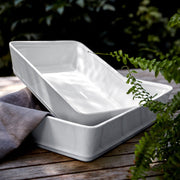 Costa Nova - Friso White Rectangle Baker - Limolin 