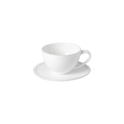 Costa Nova - Friso White Tea Cup & Saucer 0.26L - Limolin 