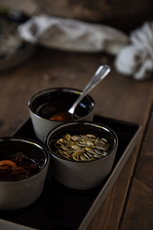 Costa Nova - Lagoa Eco Gres Black Ramekin/butter dish - Limolin 