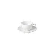 Costa Nova - Pearl White Espresso Cup And Saucer - Limolin 