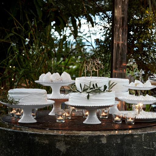 Costa Nova - Pearl White Footed plate e33 - Limolin 