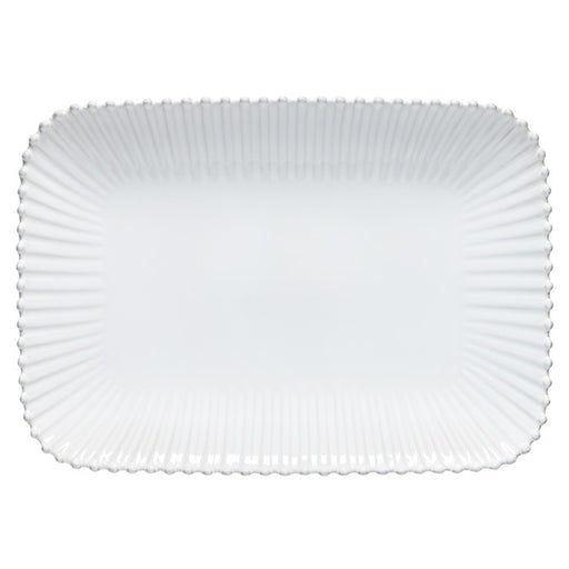 Costa Nova - Pearl White Rect. platter large - Limolin 