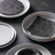 Costa Nova - Resonance Black Square Plate - Limolin 