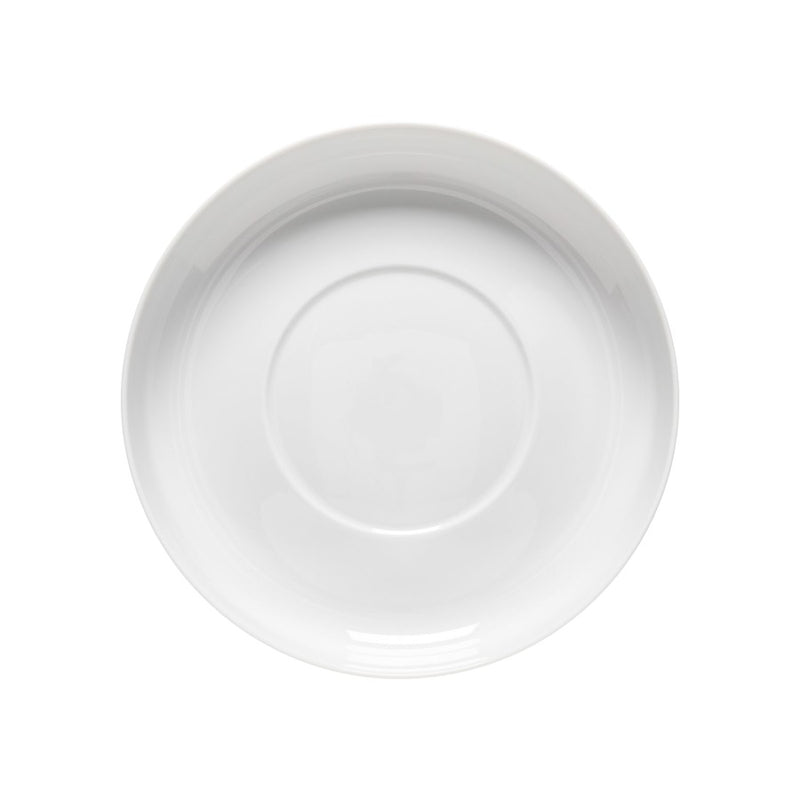 Costa Nova - Resonance White Porcelain Deep Round Plate - Limolin 