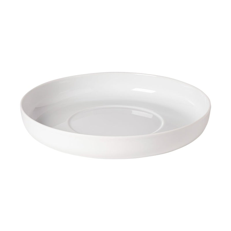 Costa Nova - Resonance White Porcelain Deep Round Plate - Limolin 