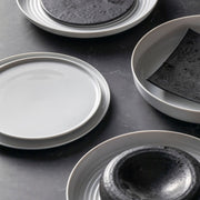 Costa Nova - Resonance White Porcelain Dinner Plate - Limolin 