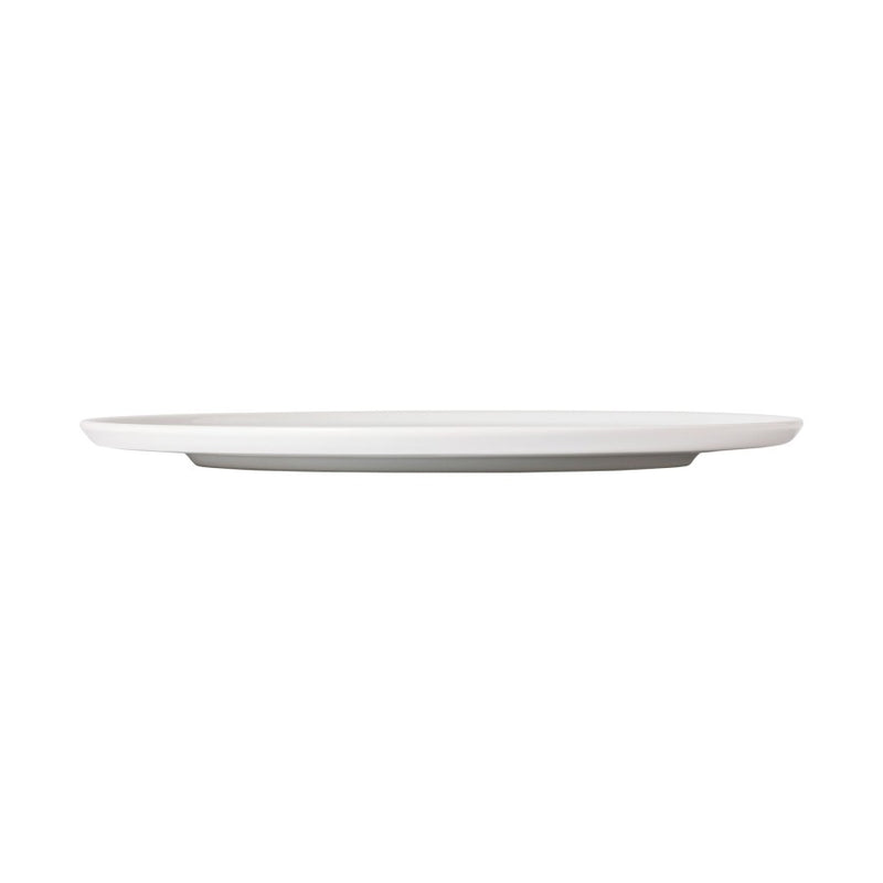 Costa Nova - Resonance White Porcelain Dinner Plate - Limolin 