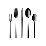 Costa Nova - Vela Black Polished 5pc Place Setting - Limolin 