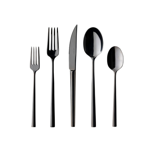 Costa Nova - Vela Black Polished 5pc Place Setting - Limolin 