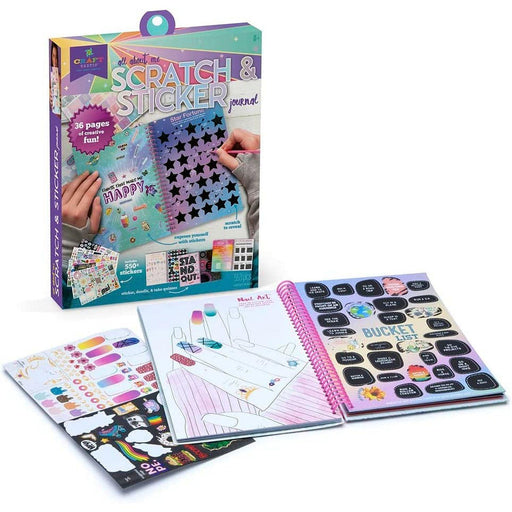 Craft-tastic: Scratch and Sticker Journal - Limolin 