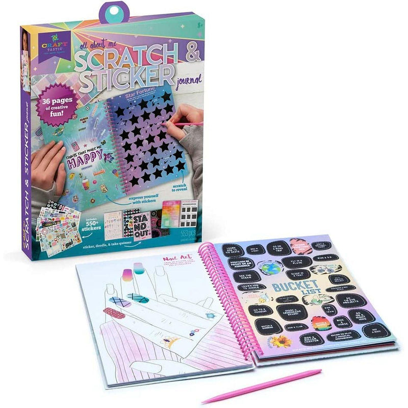 Craft-tastic: Scratch and Sticker Journal - Limolin 