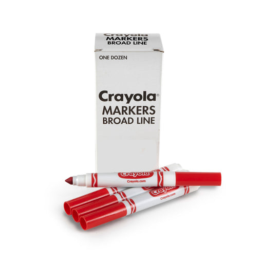 Crayola - 12 Count Bulk Broad Line Markers - Limolin 