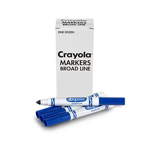 Crayola - 12 Count Bulk Broad Line Markers - Limolin 
