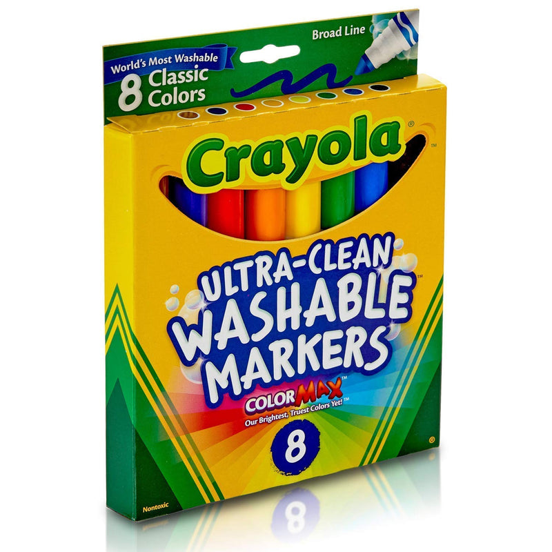 Crayola - Broad Line Markers, 8 Count - Limolin 