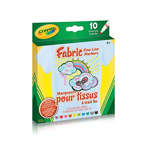 Crayola - Fabric Markers, 10 Count - Limolin 