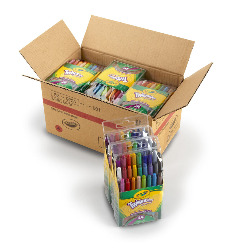 Crayola - Mini Twistables Crayons, 24 Count - Limolin 