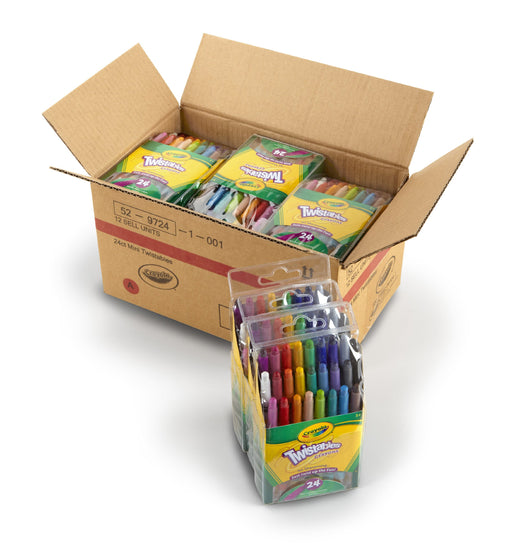 Crayola - Mini Twistables Crayons, 24 Count - Limolin 