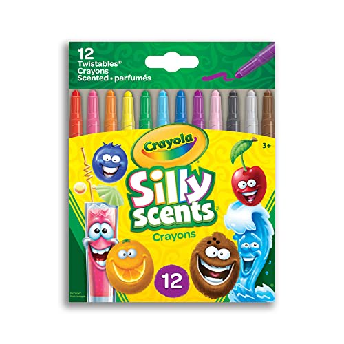 Crayola - Silly Scents Mini Twistables Crayons, 12 Count - Limolin 