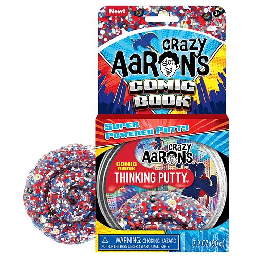 Crazy Aaron's - 4" Tin - Trendsetters - Comic Book Thinking Putty - Limolin 
