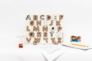 Creative Beginning - ALPHABET PUZZLE - CHALKBOARD BASE WITH TRACERS - Limolin 