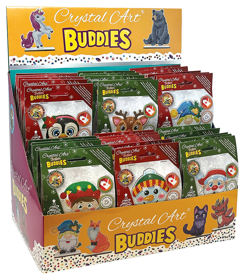 Crystal Art - Buddies: Holiday (Assorted 30 in PDQ) - Limolin 
