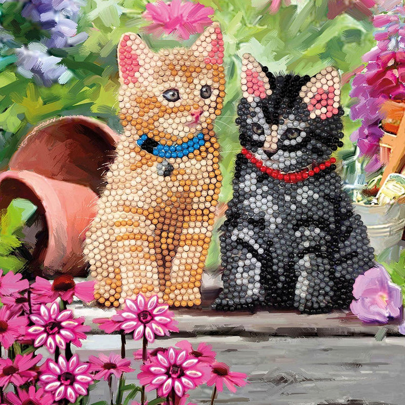 Crystal Art - CA Card - Cat Friends - Limolin 