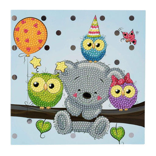 Crystal Art - CA Card Kit: Birthday Friends - Limolin 