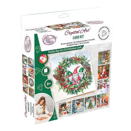 Crystal Art - CA Card Kit (Box Set): Christmas Cards - Limolin 
