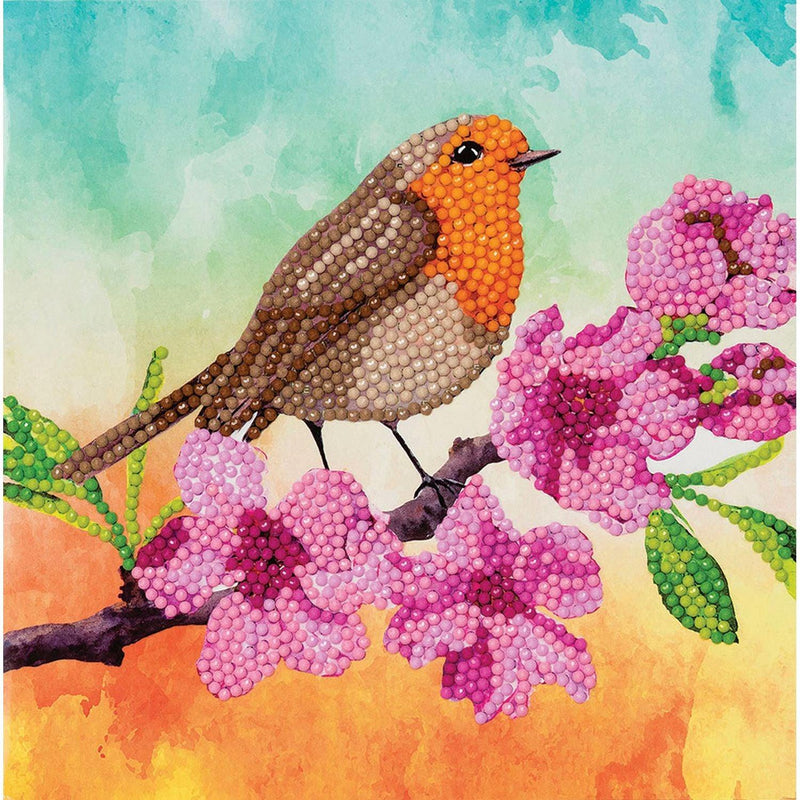 Crystal Art - CA Card Kit - Robin - Limolin 