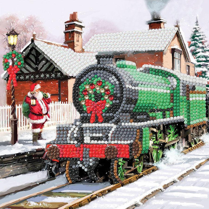 Crystal Art - CA Card Kit: Santa Express - Limolin 