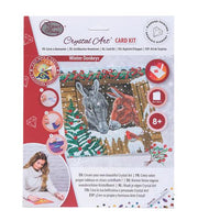 Crystal Art - CA Card Kit: Winter Donkeys - Limolin 