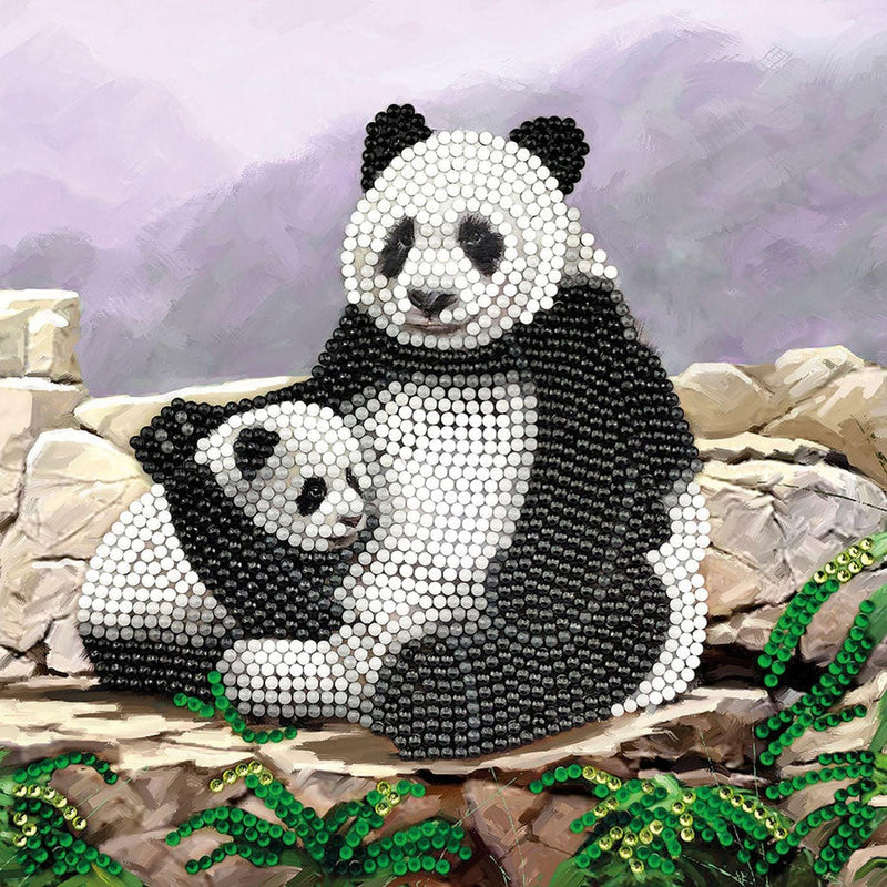 Crystal Art - CA Card - Panda - Limolin 