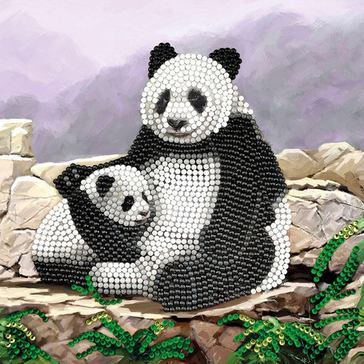 Crystal Art - CA Card - Panda - Limolin 