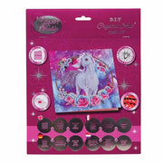 Crystal Art - CA Card - Unicorn Garland - Limolin 