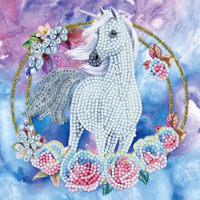 Crystal Art - CA Card - Unicorn Garland - Limolin 