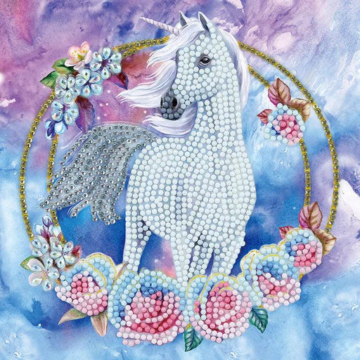 Crystal Art - CA Card - Unicorn Garland - Limolin 
