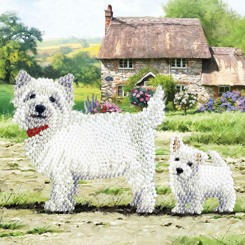 Crystal Art - CA Card - Westie - Limolin 