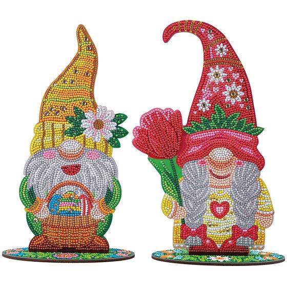 Crystal Art - CA Deco Kit: Spring Gnomes (Set of 2) - Limolin 