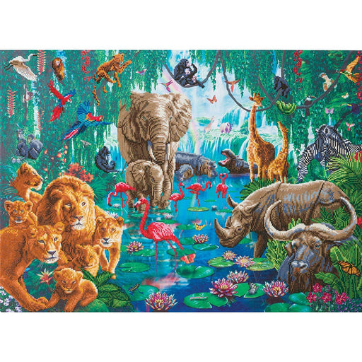 Crystal Art - CA Kit (XL size A) - Jungle Gathering - Limolin 
