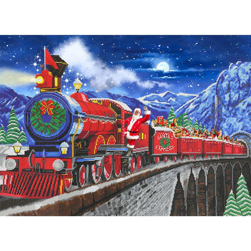 Crystal Art - CA Kit (XL size A) - Santa Express - Limolin 