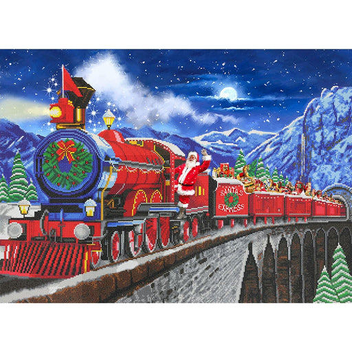 Crystal Art - CA Kit (XL size A) - Santa Express - Limolin 