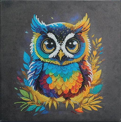 Crystal Art - CA Mounted Kit (Med): Owl - Limolin 