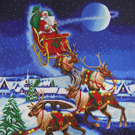 Crystal Art - CA Mtd Kit (XL size B): Santa's Journey - Limolin 